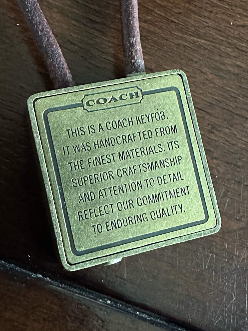 Coach Metal Story Patch Fob - Picture 2 of 7